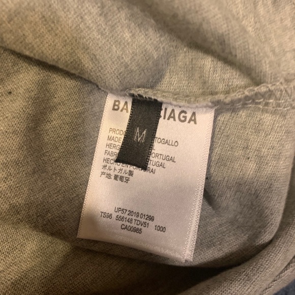 Grey BALENCIAGA Tee Size M - Picture 4 of 4